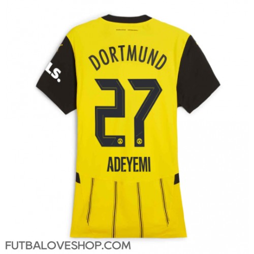 Dres Borussia Dortmund Karim Adeyemi #27 Domáci pre Ženy 2024-25 Krátky Rukáv